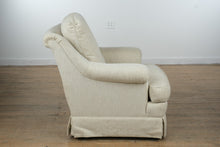 Load image into Gallery viewer, Sherrill Upholstered Armchair with Ottoman – Neutral Cream with Subtle Sheen