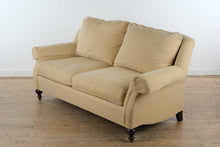 Load image into Gallery viewer, Sherrill Furniture Golden Wheat Upholstered Sofa Rolled Arm Couch