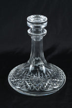 Load image into Gallery viewer, Vintage Ships Decanter Cut Crystal Round Crosshatch Base 9 Inch