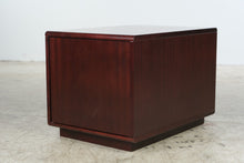 Load image into Gallery viewer, Rectangular Mahogany Finish Storage Cabinet and Open Bookshelf Side Table