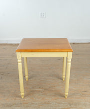 Load image into Gallery viewer, Two Tone Wood Accent Side Table with Turned Legs 22 Inch Height