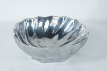 Load image into Gallery viewer, Wilton Armetale Fluted Aluminum Serving Bowl – 7" Sculpted Metal Bowl