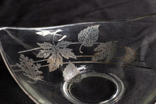 Load image into Gallery viewer, Vintage Glass Trinket Dish - Silver Leaves