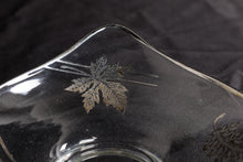 Load image into Gallery viewer, Vintage Glass Trinket Dish - Silver Leaves