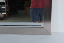 Load image into Gallery viewer, Modern Brushed Silver Framed Wall Mirror 27 x 34 Rectangle Hanging Mirror
