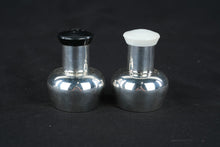Load image into Gallery viewer, Inspec Salt and Pepper Shaker Set Silver Tone Modernist Made in Japan
