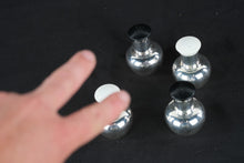 Load image into Gallery viewer, Inspec Salt and Pepper Shaker Set Silver Tone Modernist Made in Japan