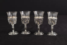 Load image into Gallery viewer, Footed Sterling Silver Platter w/ Cordial Cups