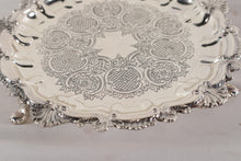 Load image into Gallery viewer, Footed Sterling Silver Platter w/ Cordial Cups