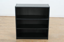 Load image into Gallery viewer, Black 3-Shelf Wooden Bookcase – 29.5”W x 11.5”D x 31.5”H | Simple & Functional Storage Shelf