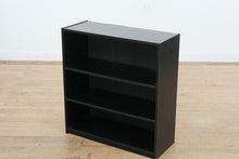 Load image into Gallery viewer, Black 3-Shelf Wooden Bookcase – 29.5”W x 11.5”D x 31.5”H | Simple & Functional Storage Shelf