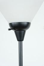 Load image into Gallery viewer, Simple Designs FL1011-BLK Torchiere Floor Lamp – Black, 70" Tall