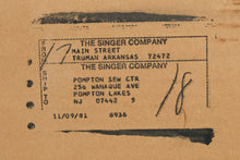 Load image into Gallery viewer, Singer 1120 Sewing Chair – Rare New Old Stock with Storage