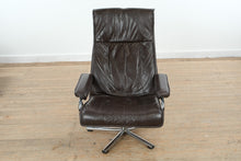 Load image into Gallery viewer, Norwegian Leather Swivel Recliner by Skoghaugen Industries