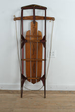 Load image into Gallery viewer, Antique Flexible Flyer No. 55J Wooden Sled – 25" x 55" – Original Paint & Graphics – Classic American Snow Sled