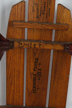 Load image into Gallery viewer, Antique Flexible Flyer No. 55J Wooden Sled – 25" x 55" – Original Paint & Graphics – Classic American Snow Sled
