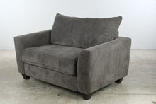 Load image into Gallery viewer, Gray Upholstered Twin Sleeper Chair with Pull Out Bed
