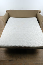 Load image into Gallery viewer, Beige Upholstered Sleeper Sofa with Rolled Arms and Pull Out Bed