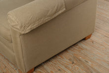 Load image into Gallery viewer, Beige Upholstered Sleeper Sofa with Rolled Arms and Pull Out Bed
