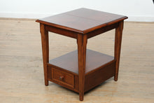 Load image into Gallery viewer, Traditional Wood End Table with Sliding Top and Storage Drawer