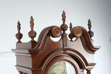 Load image into Gallery viewer, Sligh “John Goddard Newport” Grandfather Clock – Handcrafted Cherry Longcase Clock