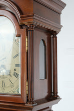 Load image into Gallery viewer, Sligh “John Goddard Newport” Grandfather Clock – Handcrafted Cherry Longcase Clock