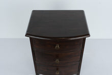 Load image into Gallery viewer, The Marlowe Bow Front Chest – Solid Wood 3-Drawer Petite Cabinet