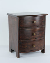 Load image into Gallery viewer, The Marlowe Bow Front Chest – Solid Wood 3-Drawer Petite Cabinet