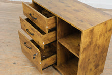 Load image into Gallery viewer, Mobile File Cabinet with Locking Drawer and Open Storage Shelf