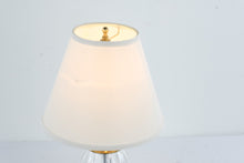 Load image into Gallery viewer, Waterford Crystal Table Lamp Brass Finish 18 Inch Cut Crystal with Shade