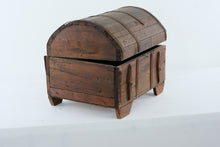 Load image into Gallery viewer, Rustic Wooden Dome Top Storage Chest Trunk with Lift Lid - Online Only