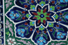 Load image into Gallery viewer, Handmade Smaltotechniki Ceramic Wall Tile – 6" Decorative Greek Art Tile, Moschato Greece