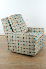 Load image into Gallery viewer, Smith Brothers Custom Swivel Rocker Chair with Patterned Upholstery