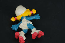 Load image into Gallery viewer, Vintage Smurfette Figures – 1983 & 1984 Schleich Peyo – Artist & Roller Skater