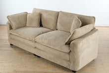 Load image into Gallery viewer, Modern Corduroy Cloud Loveseat with Ottoman