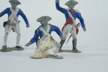 Load image into Gallery viewer, Vintage Cast Metal Revolutionary War Toy Soldiers Blue Uniform Lot