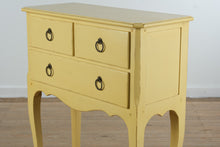 Load image into Gallery viewer, Elegant Yellow Console Table with Long Cabriole Legs