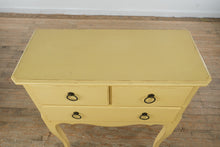 Load image into Gallery viewer, Elegant Yellow Console Table with Long Cabriole Legs