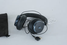 Load image into Gallery viewer, Wireless Bluetooth Over Ear Headphones Black Travel Pouch Cables Airline Adapter