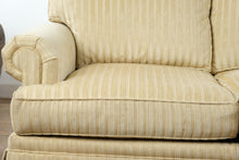 Load image into Gallery viewer, Southwood Upholstered Sofa with Neutral Striped Fabric and Skirted Base