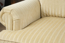 Load image into Gallery viewer, Southwood Upholstered Sofa with Neutral Striped Fabric and Skirted Base