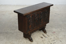 Load image into Gallery viewer, Spanish Colonial Style Carved Wood Two-Door Cabinet with Figural Relief Panels