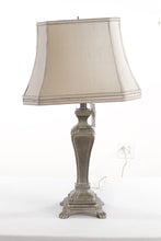 Load image into Gallery viewer, Speckled Pewter Metal Table Lamp