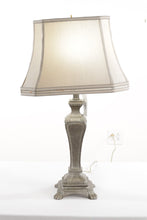 Load image into Gallery viewer, Speckled Pewter Metal Table Lamp