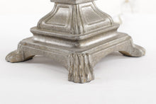 Load image into Gallery viewer, Speckled Pewter Metal Table Lamp