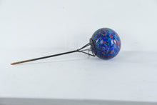 Load image into Gallery viewer, Hand Blown Art Glass Garden Globe Multicolor Hanging Orb 8 Inch