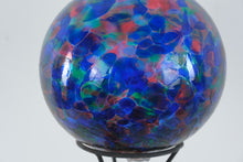 Load image into Gallery viewer, Hand Blown Art Glass Garden Globe Multicolor Hanging Orb 8 Inch