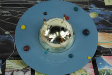 Load image into Gallery viewer, Astro Spinaround Plan It Coin Bank Solar System Toy 1960s Original Box