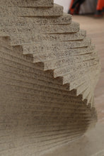 Load image into Gallery viewer, Spiral Stacked Console Table with Glass Top