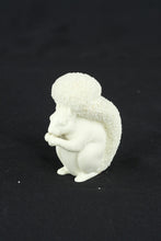 Load image into Gallery viewer, Department 56 Easter 2001 White Flocked Squirrel Figurine Spring Decor